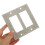 2Sets Plastic Socket Cover Witte Wandpaneel Met Zirkoon Versiering 10