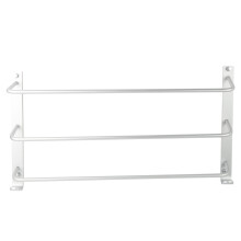 Suporte de toalhas de aço inoxidável para porta, durável e resistente, com superfície fácil de limpar, adequado para diversos locais, incluindo