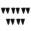 10Pièces Mount Silicone Noir Pour Diapason Support Stable Et Portable 2