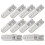 20Pièces Lampes Auto Cob Argent Silicone Sécurisées Éco 2
