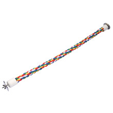 Funny Rotation Bird Toy Colorful Bird Rope With Durable Cotton Rope Parrot Cage Toys Featuring Flexible Metal Core And Creative Shape Design To