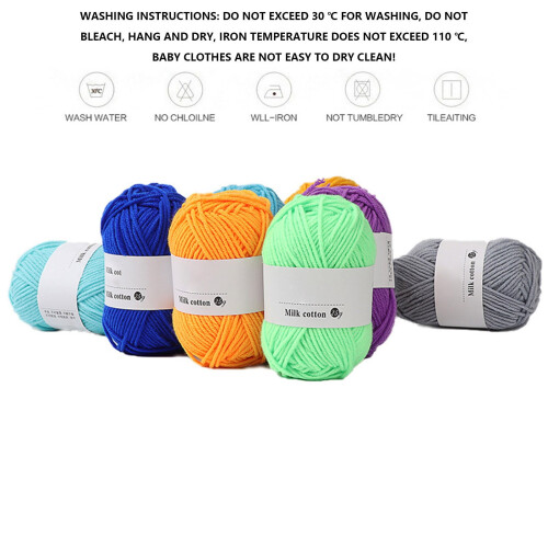 Cotton Yarn for Crocheting Medium Worsted 25g 2