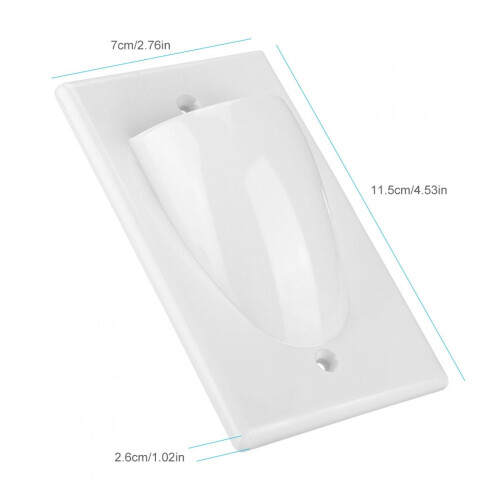 Junction Box Cover,Dust Prevention ABS Wall Face Plate Mount Socket Cover Wiring Faceplate, Wall Panel 1