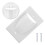 Junction Box Cover,Dust Prevention ABS Wall Face Plate Mount Socket Cover Wiring Faceplate, Wall Panel 4