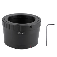T2-fattningsadapter för Sony A6400A6300 Manuell exponeringsadapter för teleskopobjektiv, aluminiumlegering, kompatibel med Nikon N1