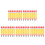 40Pcs Yellow Inflatable Pencil Back to School Classroom Props 6