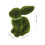 Flocked Easter Bunny Rabbit Statue Green Moss Figurine Decorative Tabletop Accent 6