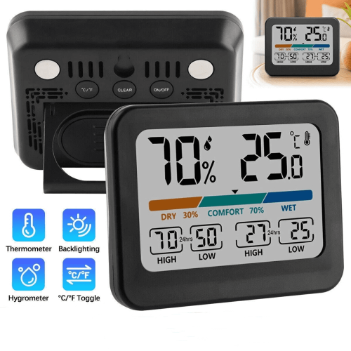 Digital Temperature Humidity Meter Sensor Thermometer Hygrometer Room Gauge LCD 1