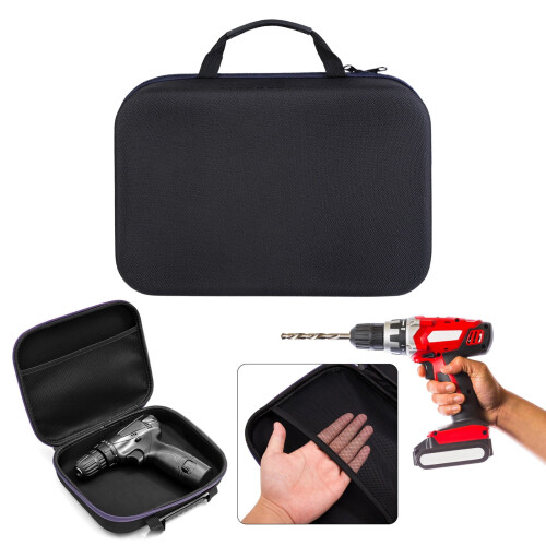Drill Tool Bag Storage Case with Handle, Electric Grinder Drill Bag Zippers Pouches Replacement for Electric Drill Tool 1