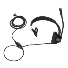2.5Mm Monaural Headset with High Definition Microphone for Crystal Clear Chat, Noise Canceling Mic, Hearing Protection Technology, All-Day Comfort