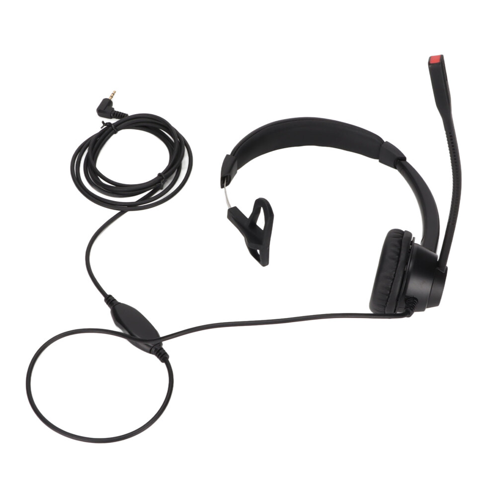 2.5Mm Monaural Headset With High Definition Microphone For Crystal Clear Chat, Noise Canceling Mic, Hearing Protection Technology, All-Day Comfort 9365509783276