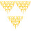 300Pcs Yellow Plastic Pizza Stand Tripod for Tabletop Baking 3