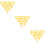 300Pcs Yellow Plastic Pizza Stand Tripod for Tabletop Baking 9