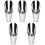 5Pcs Small Garden Buckets Silver Soil Dig Lightweight Portable 4