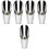 5Pcs Small Garden Buckets Silver Soil Dig Lightweight Portable 5