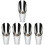5Pcs Small Garden Buckets Silver Soil Dig Lightweight Portable 6