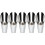 5Pcs Small Garden Buckets Silver Soil Dig Lightweight Portable 10