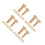 28Pairs Golden Copper Rivets for Handle Replacement DIY Hardware 7