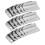 100Pcs Metal Right Angle Drawer Lock Strike Plate for Home Office Use 2