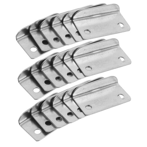 100Pcs Metal Right Angle Drawer Lock Strike Plate for Home Office Use 1