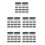 100Pcs Metal Right Angle Drawer Lock Strike Plate for Home Office Use 9