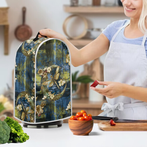 Dragonfly Moon Art Food Processor Cover Hand Strap 1