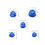 30Pièces Caches Vis ABS Bleu Décoratifs Protection Et Style 3