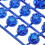 30Pièces Caches Vis ABS Bleu Décoratifs Protection Et Style 7