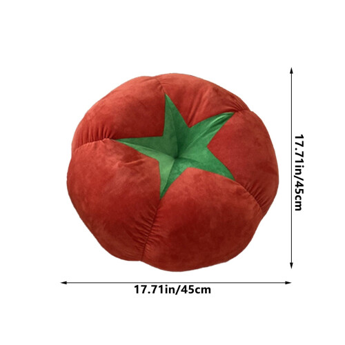 Fruit-shaped throw pillow red soft cotton 17.71 inch 2