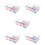 5Sets Lightweight Transparent Mini Games Machine for Kids Fun 9