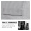 Linen Sheer Curtains Silver 63 inch 2-panel 7