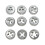 9Piece Left Hand Metric Thread Die Set Mechanical Maintenance Professional Threading Tool for DIYer Projects Accessories 7
