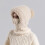 Conjunto de gorro, cachecol e máscara de tricô para mulheres (3 peças) 2