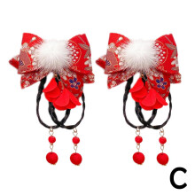 Polyester Fiber Hair Clips for Girls New Year Festive Use