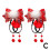 Polyester Girls Hair Accessories Red Auspicious Design 8