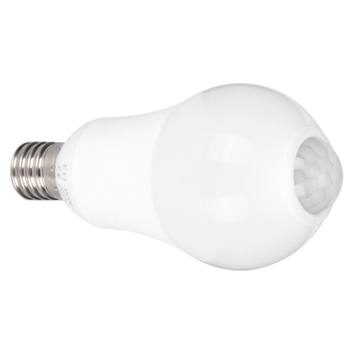 Motion Sensor LED Bulbs With Dusk To Dawn Function, Smart Security Lighting Plug And Play E17Base PIR Activated Energy Saving Long Life Bulb For 1