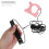 2Sets Flexible Pink Small Pet Leash and Adjustable Harness Set 11