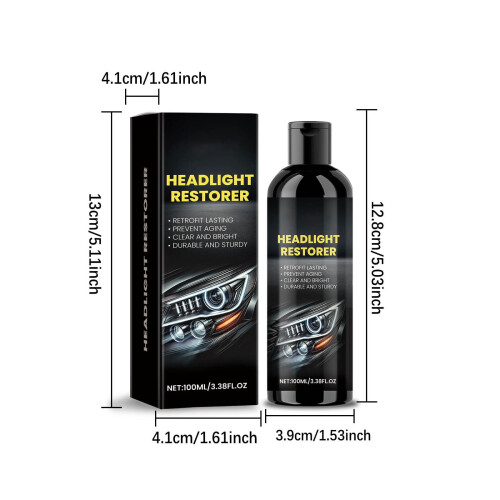 Car Headlight Cleaner Brightening Polish 100ml 2