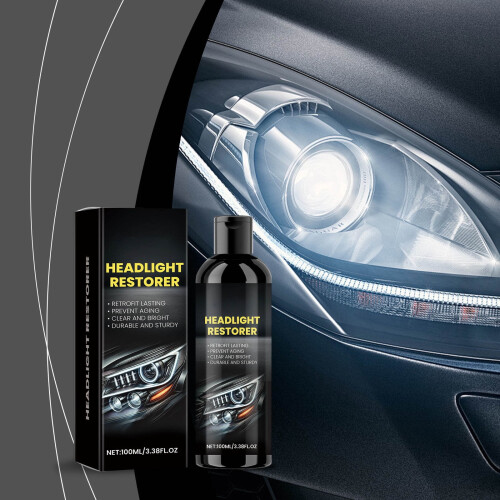 Headlight Cleaner and Polisher Kit 3.4 fl oz 2