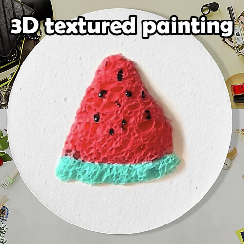 Foam Texture 3D Drawing Canvas Sponge for Acrylic Painting 2