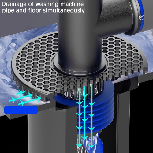Washing Pipe Connector Plastic for Bathroom Drain Odor and 2