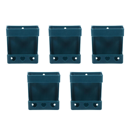 5Pcs Spill-Proof Chicken Feeder Water Dispenser Blue ABS Material 2