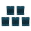 5Pcs Spill-Proof Chicken Feeder Water Dispenser Blue ABS Material 4