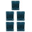 5Pcs Spill-Proof Chicken Feeder Water Dispenser Blue ABS Material 5