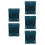5Pcs Spill-Proof Chicken Feeder Water Dispenser Blue ABS Material 6