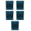 5Pcs Spill-Proof Chicken Feeder Water Dispenser Blue ABS Material 7