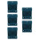 5Pcs Spill-Proof Chicken Feeder Water Dispenser Blue ABS Material 8