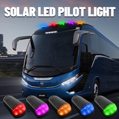 Solar Truck Cab Lights 7 Colors Vibration Sensor 2