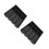 2Pièces Boîte Rangement Couverts Multiusage PP Noir Couvercle 4