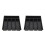 2Pièces Boîte Rangement Couverts Multiusage PP Noir Couvercle 5